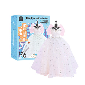 Set <span class=keywords><strong>di</strong></span> abbigliamento per bambole in tessuto da 30cm completo Kit <span class=keywords><strong>di</strong></span> design con taglio senza bisogno <span class=keywords><strong>di</strong></span> giocattoli sensoriali Montessori per ragazze regalo perfetto - Product Image 2