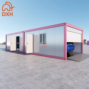DXH Usine de Chine 20 pieds Structure en acier Panneau sandwich Panneau isolé Préfabriqué Container <span class=keywords><strong>Garage</strong></span> <span class=keywords><strong>Carport</strong></span> <span class=keywords><strong>avec</strong></span> <span class=keywords><strong>toit</strong></span> <span class=keywords><strong>plat</strong></span> - Product Image 6