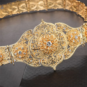 Cadena de cintura étnica tradicional de Venta caliente para mujer estilo turco ruso para bodas del Cáucaso-joyería corporal de moda - Product Image 2