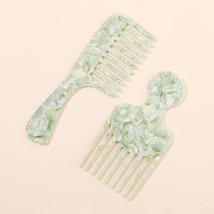 Midairy 3000 + Logo de couleur personnalisé Soins personnels nettoyage antistatique du <span class=keywords><strong>peigne</strong></span> en écaille de tortue en acétate <span class=keywords><strong>peigne</strong></span> à dents larges - Product Image 1