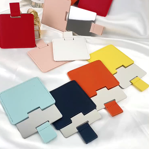 Dịch vụ tùy chỉnh gương mới khuyến mại <span class=keywords><strong>Pocket</strong></span> gương Nhà cung cấp giá cả cạnh tranh PU da trang điểm gương - Product Image 4