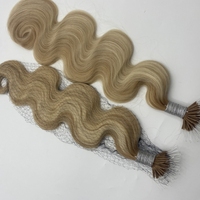 Starose Venta al por Mayor 100g Cabello con Cutícula Alineada Precio Directo de Fábrica Doble Trama Extensiones de Cabello Nano con Punta de Plástico Queratina