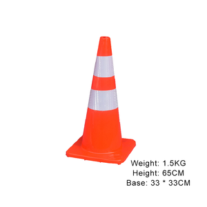 Neuer Winall W-PTC PVC Standard-Kegel, reflektierender Verkehrsleitkegel in Ingenieurqualität, freistehend - Product Image 2
