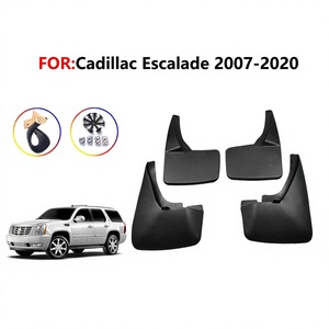 For Cadillac Escalade 2007-2020 Black <b>Plastic</b> Tire Mudguards Car Deflectors Mud Flaps - Product Image 5