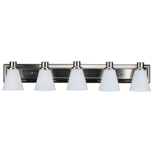 Single-Head Brushed Nickel <b>Wall</b> <b>Sconce</b> LED Vanity <b>Light</b> Fixture with Decorative for Hotel Home Bedroom Bathroom - Product Image 5