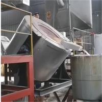 Four de fusion à creuset à gaz 120KW 500KG 380V à économie d'énergie pour fonderie de moulage sous pression d'alliages d'aluminium OEM
