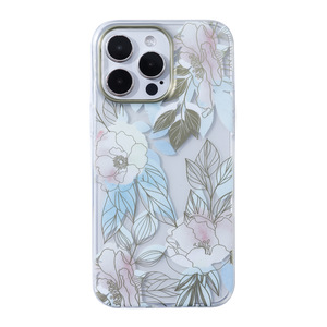 Fundas Protectoras de Plástico para Teléfono Móvil con Diferentes Diseños Florales para <span class=keywords><strong>iPhone</strong></span> 17 16 15 14 <span class=keywords><strong>13</strong></span> 12 11 <span class=keywords><strong>Pro</strong></span> <span class=keywords><strong>Max</strong></span> Plus - Product Image 1