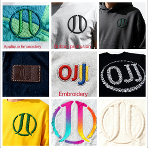 Sudaderas Personalizadas de Alta Calidad, Tejido French Terry, Impresión DTG, Bordado 3D, Paneles a Cuadros, Dobladillo Irregular, Costuras Decorativas, Remaches - Product Image 5