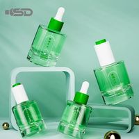 30ml 50ml 100ml Bouteille vide à pompe pour crème d'emballages cosmétiques Bouteille rechargeable en verre pour soins de la peau