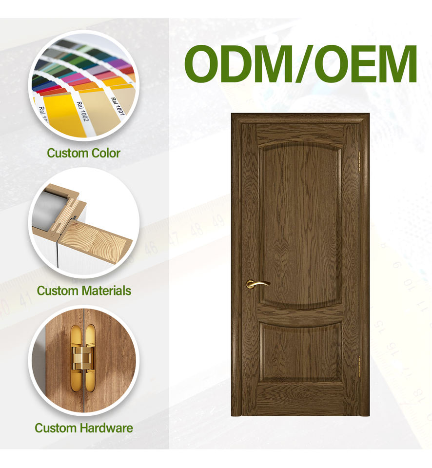 Modern MDF Polymer Door with Sound Insulation Manual Opening for ...