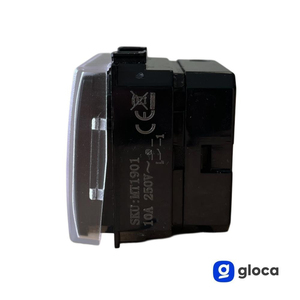 Interrupteurs muraux Gloca 2 Gang 2P en plastique, installation facile, compatibles avec la série Matix - Product Image 6