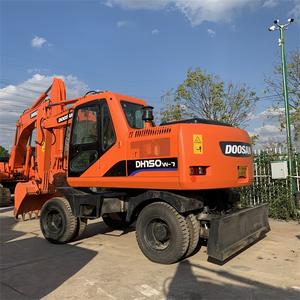 รถขุดตีนตะขาบ Doosan DH150 มือสอง เครื่องจักร Doosan แท้ เครื่องยนต์ Cummins ปั๊ม Denison/YUKEN น้ำหนัก 10 ตัน อุปกรณ์เคลื่อนย้ายดิน - Product Image 5