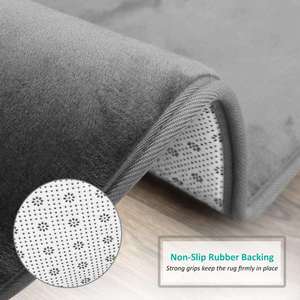 Non Slip 3 Piece Toilet Rug <strong>Bathroom</strong> <strong>Set</strong> Microfiber Anti-slip Carpet Polyester Absorbent Memory Foam <strong>Bathroom</strong> Bath <strong>Mat</strong> <strong>Set</strong> - Product Image 5