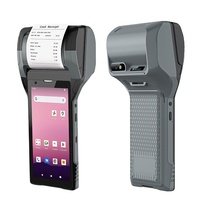 QUNSUO-608 Android 12 Terminal portable PDA 58MM ajuster la taille de l'imprimante pour Bluetooth Wifi 2D Barcode Scanner Android12 construire Stock