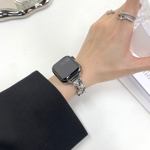 Pulsera de mujer para IWatch 9 8 7 6 5 4 <span class=keywords><strong>Se</strong></span> 40 44mm <span class=keywords><strong>Correa</strong></span> para <span class=keywords><strong>Apple</strong></span> <span class=keywords><strong>Watch</strong></span> Band 38 42mm 41 45mm Ultra 2 49mm joyería <span class=keywords><strong>correa</strong></span> de diamante - Product Image 6