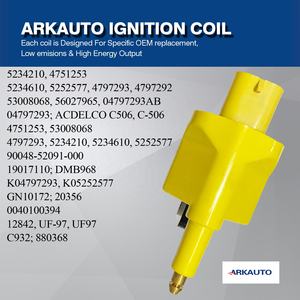 Bobina de Encendido de Alto Rendimiento ARKAUTO 5234210 UF97 para GM JEEP CHEROKEE <span class=keywords><strong>GRAND</strong></span> CHEROKEE <span class=keywords><strong>DODGE</strong></span> B150 B250 <span class=keywords><strong>CARAVAN</strong></span> 2.5 4.0 - Product Image 4