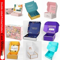 Boîtes d'avion colorées haut de gamme sur mesure en carton ondulé à trois couches pour jouets, sous-vêtements, vêtements et chaussettes