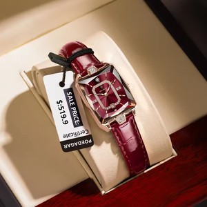 For Luxury Men's Watch Crystal Leather Strap Quartz Waterproof Calendar High Quality Elegant Simple Business Fashion Watch - Product Image 6