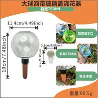Globes d'arrosage 750 ml en plastique pour plantes, irrigation goutte à goutte à libération lente