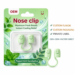 Clip Nasal de Silicona Portátil con Aroma a Menta y Uva, Inhalador Nasal Refrescante, Clip con Aroma Nasal Personalizado de Marca Privada OEM - Product Image 4