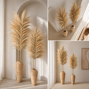 Arreglos Minimalistas de Pampas, Hechos a Mano con Hierba Seca Natural Rayung, Elegante Still Life con Tallos de Bambú Decorativos - Product Image 4