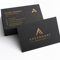 Billets d'admission et cartes de membre VIP en papier noir de luxe avec logo personnalisé en relief et logos estampés à l'or