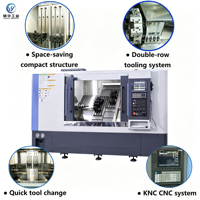 Tour CNC économique YH46A, double broche, double commande d'outils, barre max. 46 mm, pour pièces de quincaillerie de précision