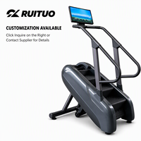 Appareil compact de cardio-training pour la remise en forme, avec écran intelligent rotatif et fonction de mise en miroir du téléphone, idéal pour les salles de sport