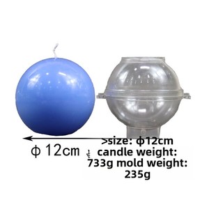 Moldes para Velas Hechos a Mano Xiongwei, Material <span class=keywords><strong>PC</strong></span>, Formas de Planetas y Esferas, Aromaterapia, Varios Tamaños, Hecho en China - Product Image 5