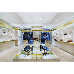 Présentoirs de magasin de chaussures de marque LUX de haute qualité avec matériaux en métal/bois/verre Garantie de 5 ans pour la conception de décoration de magasin de chaussures - Product Image 5