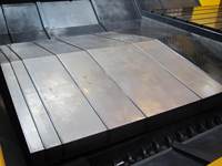 Cache-poussière télescopique en acier pour cylindre d'accordéon, protection de machine-outil CNC, avec roulement central, argenté, longue durée de vie