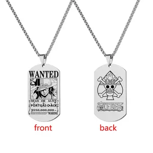 Etiqueta de una pieza de acero inoxidable grabada Etiqueta de perro de hip-hop Orden de recompensa única para aniversario con técnica tallada - Product Image 4