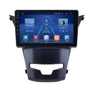 2 Din Đài Phát Thanh Xe Đa Phương Tiện Video Player Navigation GPS Android WIFI BT Cho SsangYong Korando 2014 2015 2016