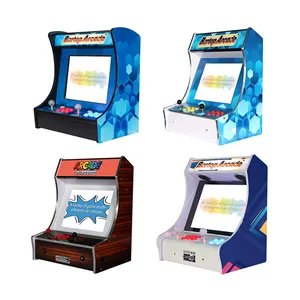 Fighting Bartop kabinet permainan arcade kabinet tombol led video klasik koin dioperasikan retro bartop mesin arcade