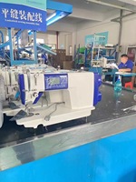 Machine à coudre à point droit intelligente HK-A917, point de chaînette à grande vitesse pour usage industriel, utilisée pour les vêtements et les tissus