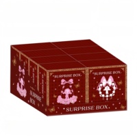 Boîte vide surprise en papier imprimée personnalisée créative en gros, boîte vide mystère, petite boîte cadeau pour jouet, emballage de boîte aveugle pour les cadeaux de fête
