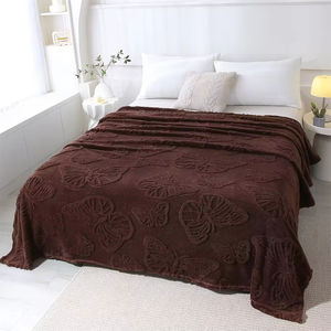 Manta de Felpa Suave y Cálida, Ecológica, con Diseño de Mariposas en 3D, 100% Poliéster, Moderna, para Invierno - Product Image 1