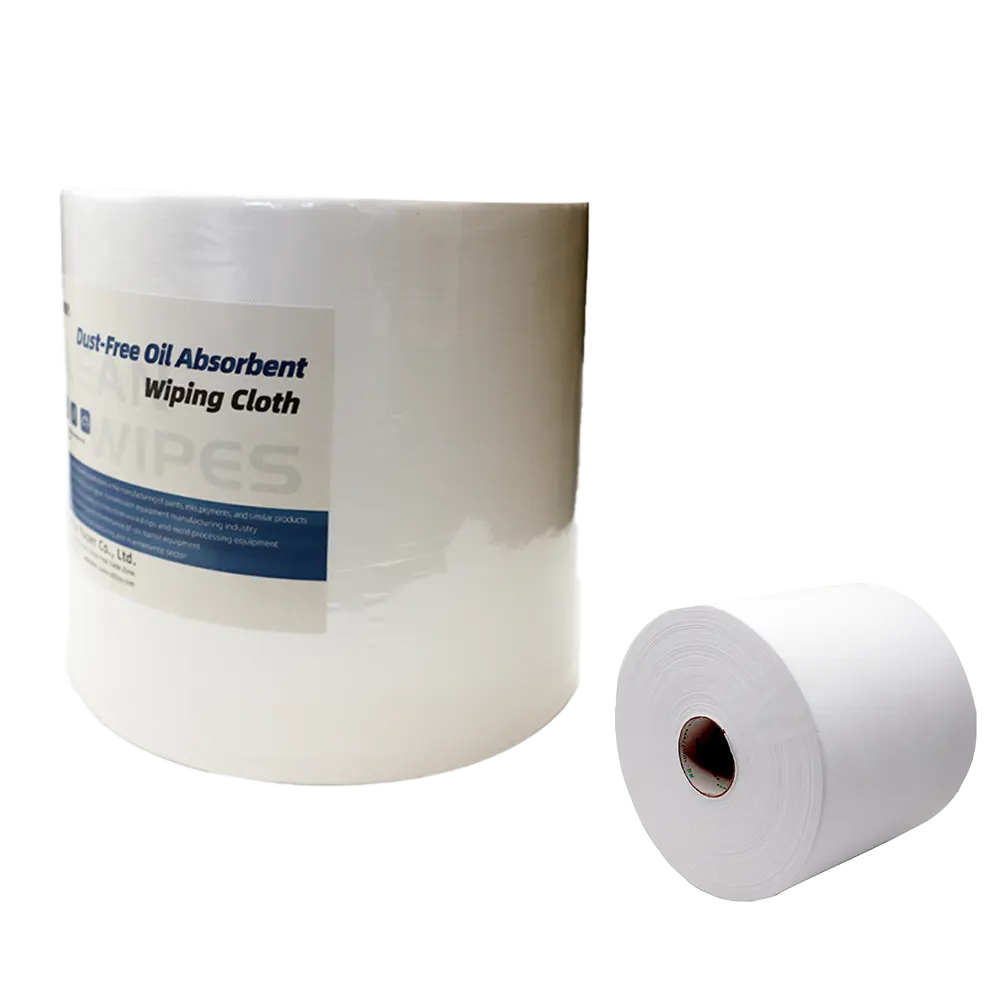 100% Polipropileno Cleanroom Não Tecido Meltblown Limpeza a Seco Lint Free Paper Wipe Roll Industri Wipe Roll