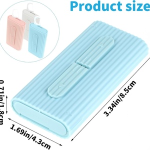 Portable Dental Floss Case Automatic Dental Floss Pick Organizer Case Travel Flosser Dispenser Storage Case with 10 Floss Picks - Product Image 2