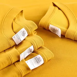 Grosir Kaus Mewah Katun 100% Kualitas Tinggi Kaus Pasangan Gaya Jalanan Polos Berat Kaus Desain Kustom Grafis
