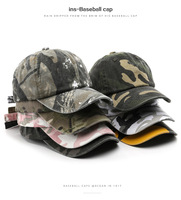 Gorra de Béisbol de Camuflaje de 6 Paneles, con Logotipo Bordado Personalizado, Transpirable, para Deportes y Camping, de Algodón, para Uso Diario Masculino