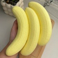 Jouet Squishy Banane 2026 – Le Jouet Anti-Stress le Plus Vendu – Jouet Sensoriel Réaliste en Forme de Pulpe de Banane à Presser – PU Non Toxique – Unisexe