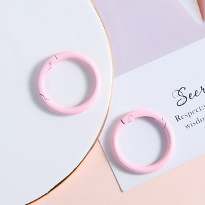 Khóa móc tròn kim loại 33mm, dạng lò xo, vòng tròn mở, móc khóa, dùng cho túi da, dây đeo, dây xích, khóa cài, kẹp - Product Image 5