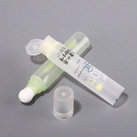 Tube cosmétique personnalisé semi-transparent givré de 20 ml pour les gouttes bronzantes liquides, tube à presser en PE