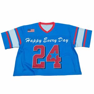 חולצות גברים הסיטונאי מותאם אישית גברים נשים camo גרפי crots יבול כדורגל העליון רשת כדורגל - Product Image 4