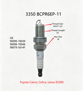Bougies d'allumage NGK, pas de contrefaçon, 3350 BCPR6EP-11 pour TOYOTA (FAW)(US) Crown Royal <span class=keywords><strong>2023</strong></span>-, TOYOTA(GR) Celica 2000-2005 - Product Image 2