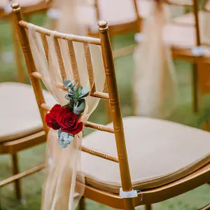 Vuelos de banquetes, elegante anillo Garden Hotel Fiesta marco boda Gamma sillas Chiavari
