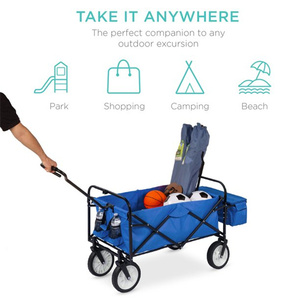 Chariot pliable, chariot utilitaire pliable avec auvent amovible, porte-gobelet, en rose, nouveaux produits du choix