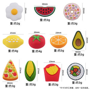 Nuevo listado con estilo 3D Fruit Foodgrade Baby Teether Silicona Focal Beads Charms para pulseras Bulk Pen Chupete Fabricación de cadenas - Product Image 6