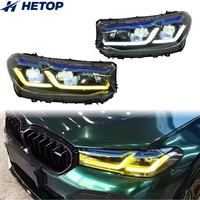 HETOP G32 Scheinwerfer 2017-2020 Zweifarbig GT 6er Serie G31 Upgrade DRL LED-Linse Auto-Scheinwerfer Plug-and-Play Zubehör für BMW